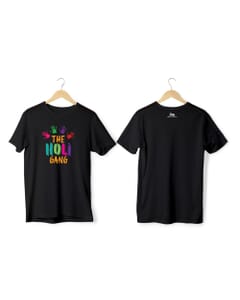 Greys&Blues Dhamaal Pima Round Neck T-Shirt - Black